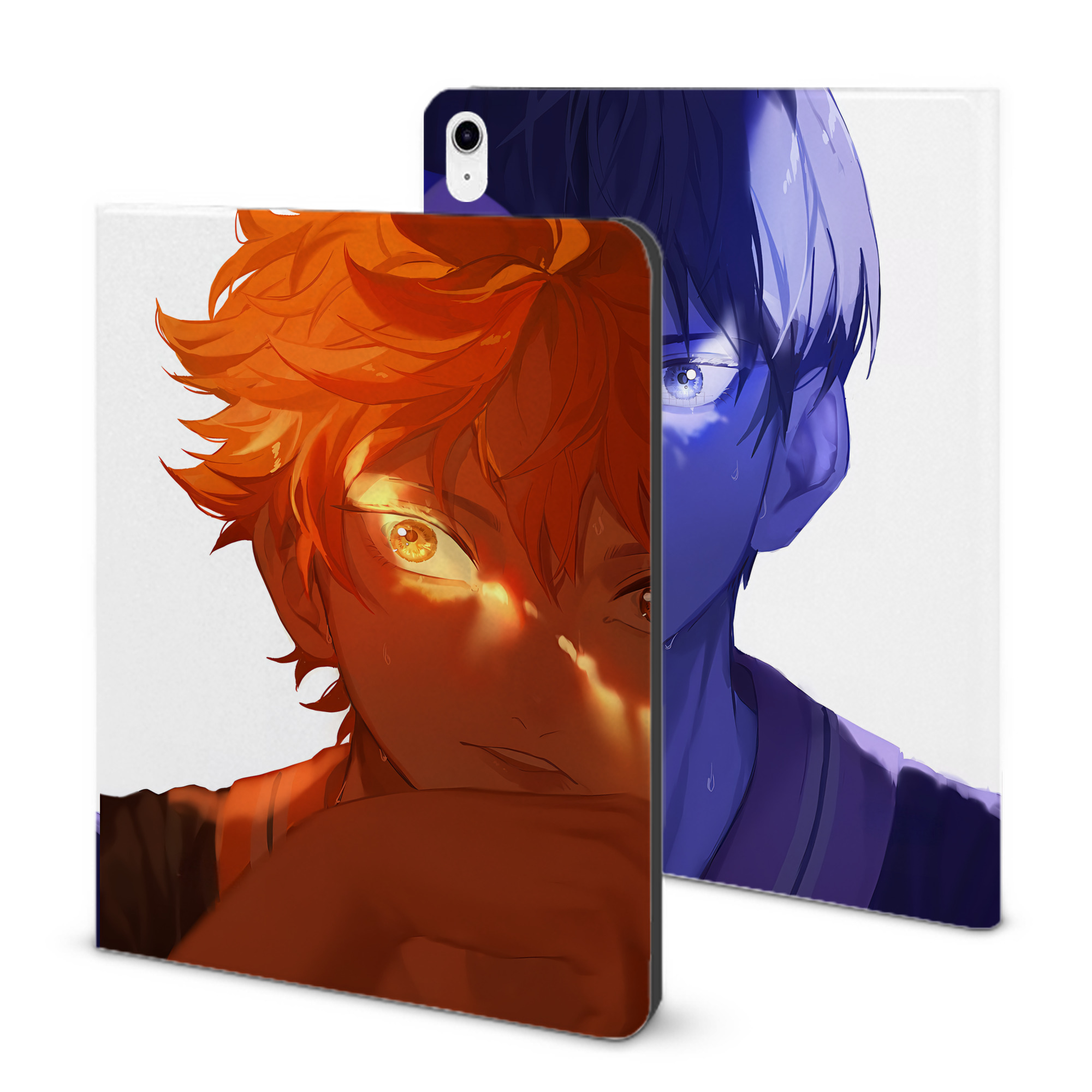 （画像用） ハイキュー!! Haikyu!! IPad ケース ブック型 PUレザー TPU 耐衝撃 軽量 薄型 ペン収納なし 全面保護 IPad 各モデル対応
